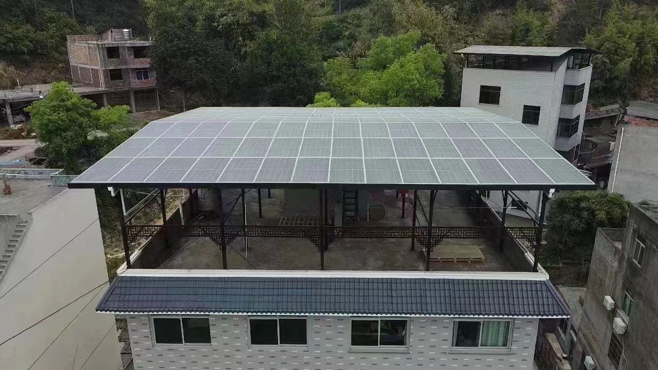 上杭15kw+10kwh自建别墅家庭光伏储能系统